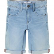 Preisvergleich für Hosen: Shorts Slim fit NKMSOFUS , Bundweite SLIM light blue denim Gr. 104 Jungen Kinder