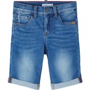 Preisvergleich für Hosen: Shorts Slim fit NKMTHEO , Bundweite SLIM blue denim Gr. 110 Jungen Kleinkinder