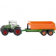 Preisvergleich für Autos: SIKU Farmer 1989 Fendt mit Hakenliftfahrgestellt und Mulde 1:50