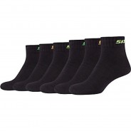 Preisvergleich für Strumpfwaren: Skechers Kinder Kurzsocken 6er-Pack schwarz Gr. 27-30