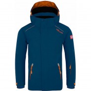 Preisvergleich für Jacken & Outdoorkleidung: Skijacke HOLMENKOLLEN PRO  blau/orange Gr. 104 Jungen Kleinkinder