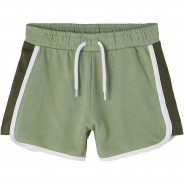 Preisvergleich für Hosen: Sweatshorts NKFDOJA , Organic Cotton grün Gr. 122 Mädchen Kinder