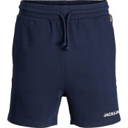 Preisvergleich für Hosen: Sweatshorts Skinny fit JPSTPETE  dunkelblau Gr. 128 Jungen Kinder