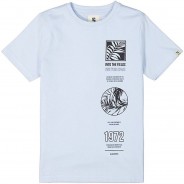 Preisvergleich für Oberteile: T-Shirt  hellblau Gr. 176 Jungen Kinder