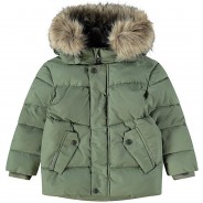 Preisvergleich für Jacken & Outdoorkleidung: Winterjacke NMMMAXIM  (recycelt) grün Gr. 116 Jungen Kinder